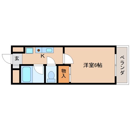 天理駅 徒歩9分 2階の物件間取画像